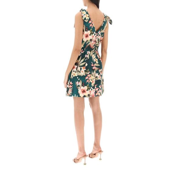 ZIMMERMANN Lexi Tie Mini Floral Dress - Picture 3 of 4